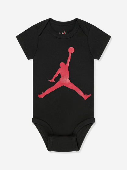 Jordan Baby 5 Piece Bodysuit Set in Red