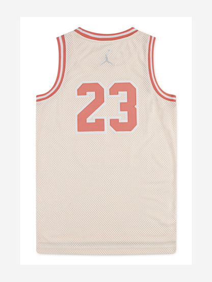 Kids Jordan 23 Jersey in Beige