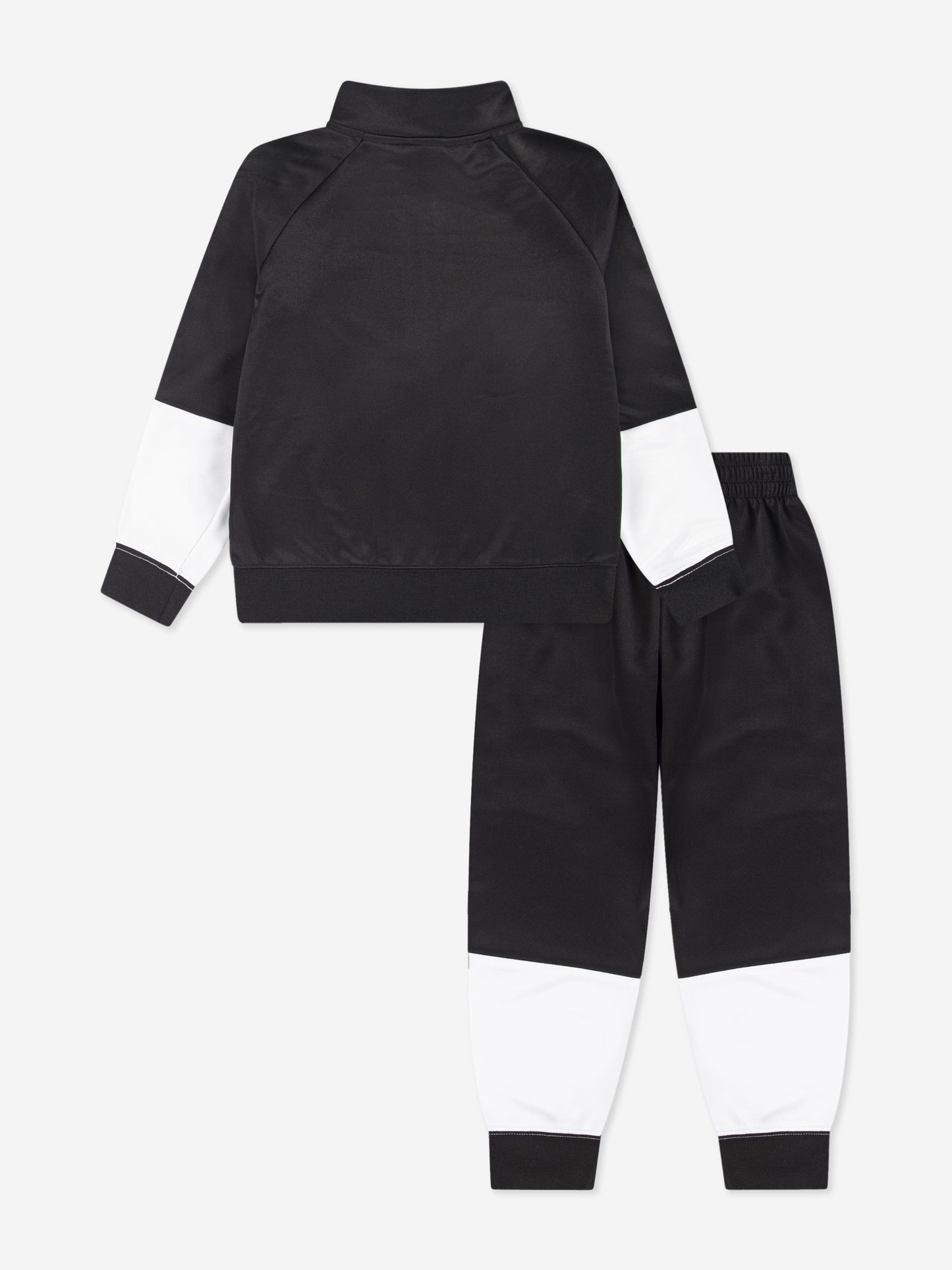 Kids Colourblock Tricot Taping Tracksuit in Black