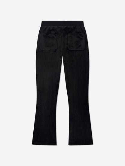 Juicy Couture 女童 Diamante Logo 喇叭裤（黑色）