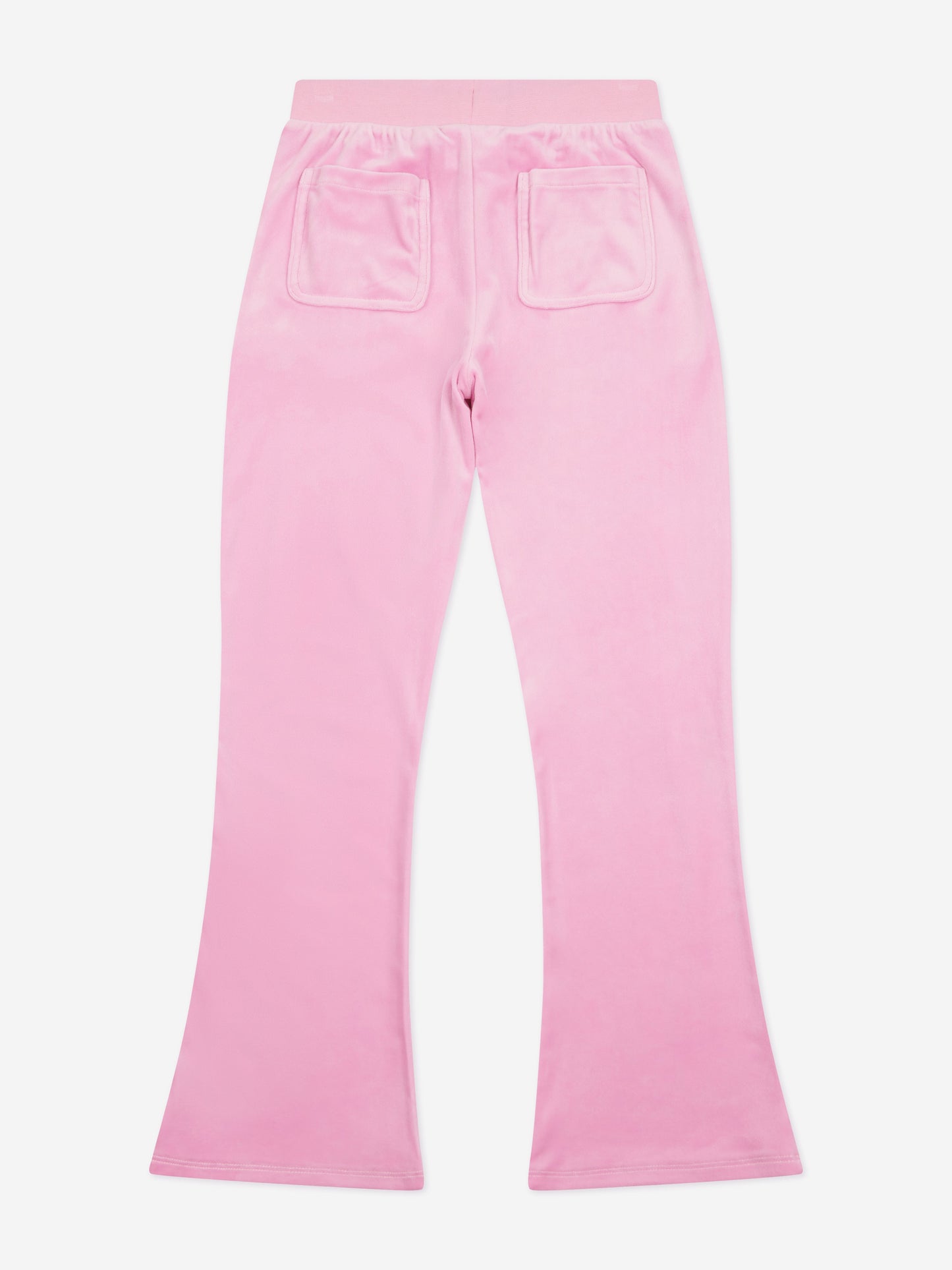 Juicy Couture Girls Diamante Logo Bootcut Joggers in Pink