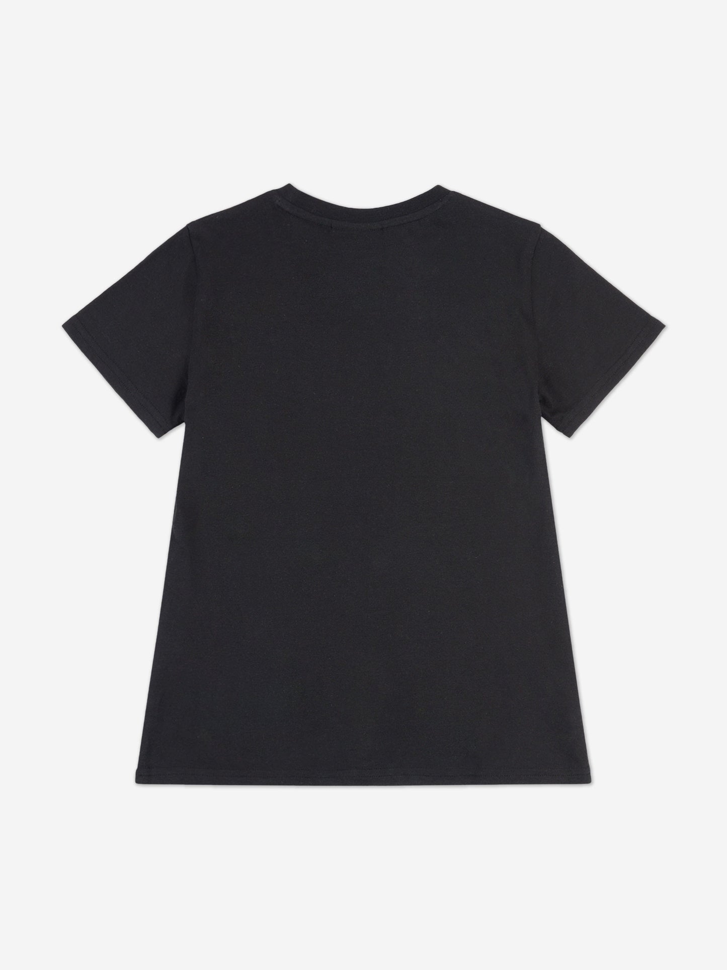 Juicy Couture Girls Diamante Logo Fitted T-Shirt in Black