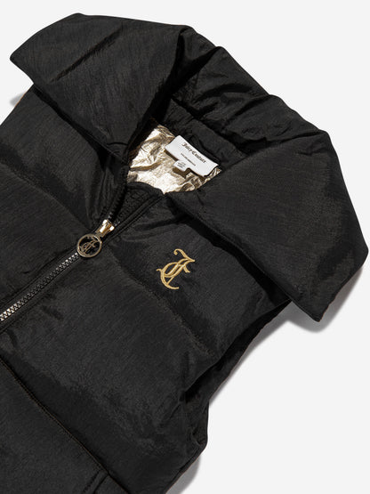 Juicy Couture 女童 Diamante Logo 背心（黑色）