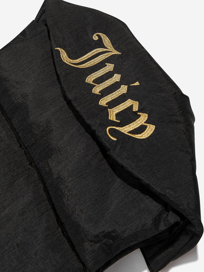 Juicy Couture 女童 Diamante Logo 背心（黑色）