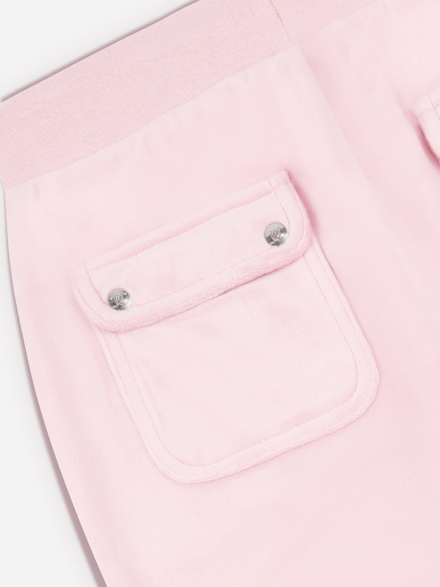 女童粉色Logo阔腿慢跑裤