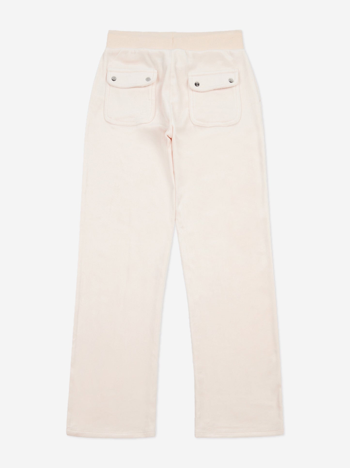 Girls Tonal Velour Zip Up Top in Beige