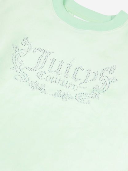 Girls Crew Neck Sweatshirt in Green