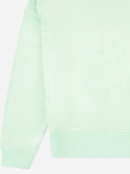 Girls Crew Neck Sweatshirt in Green