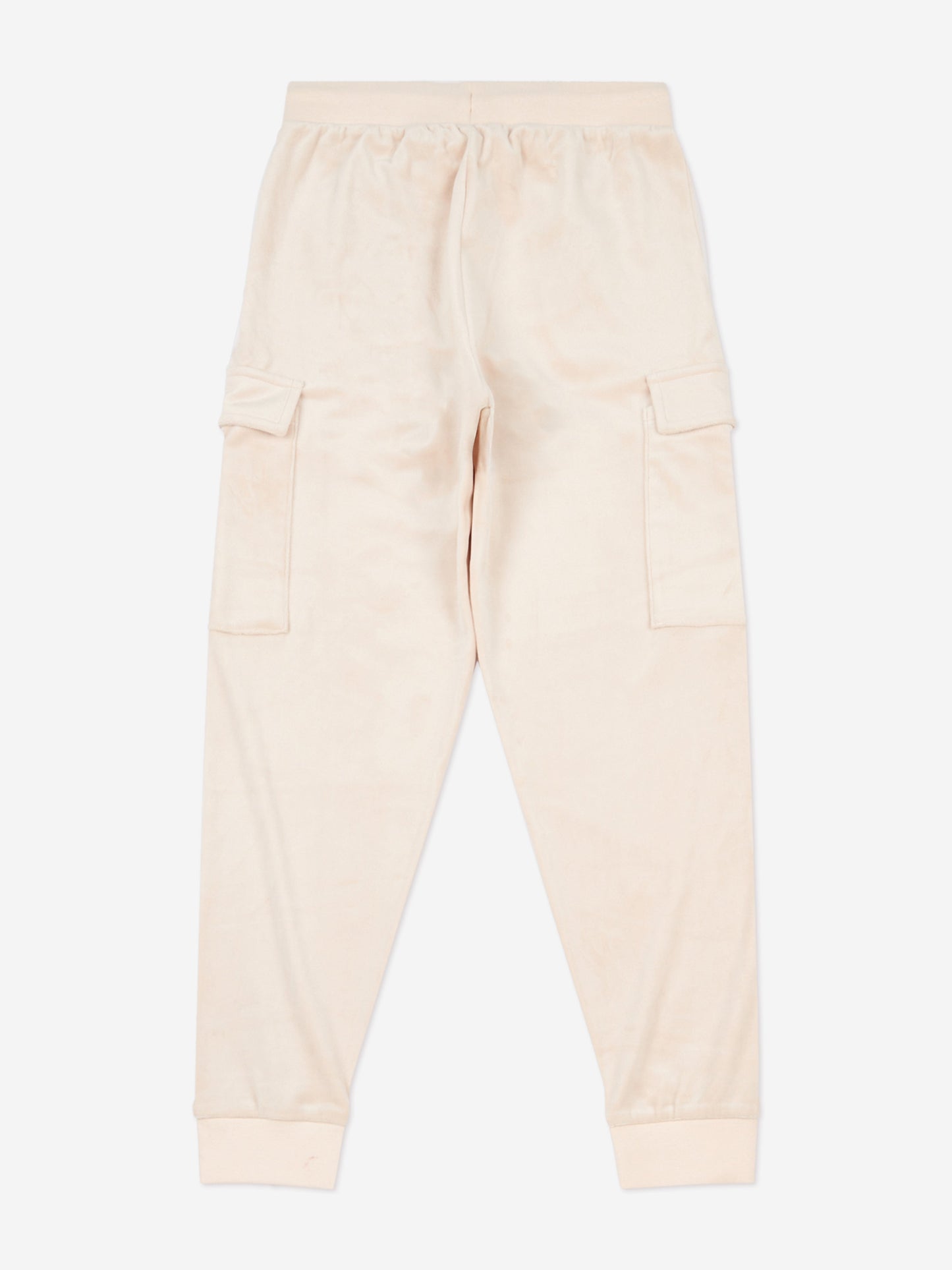 Girls Cargo Cuffed Joggers in Beige