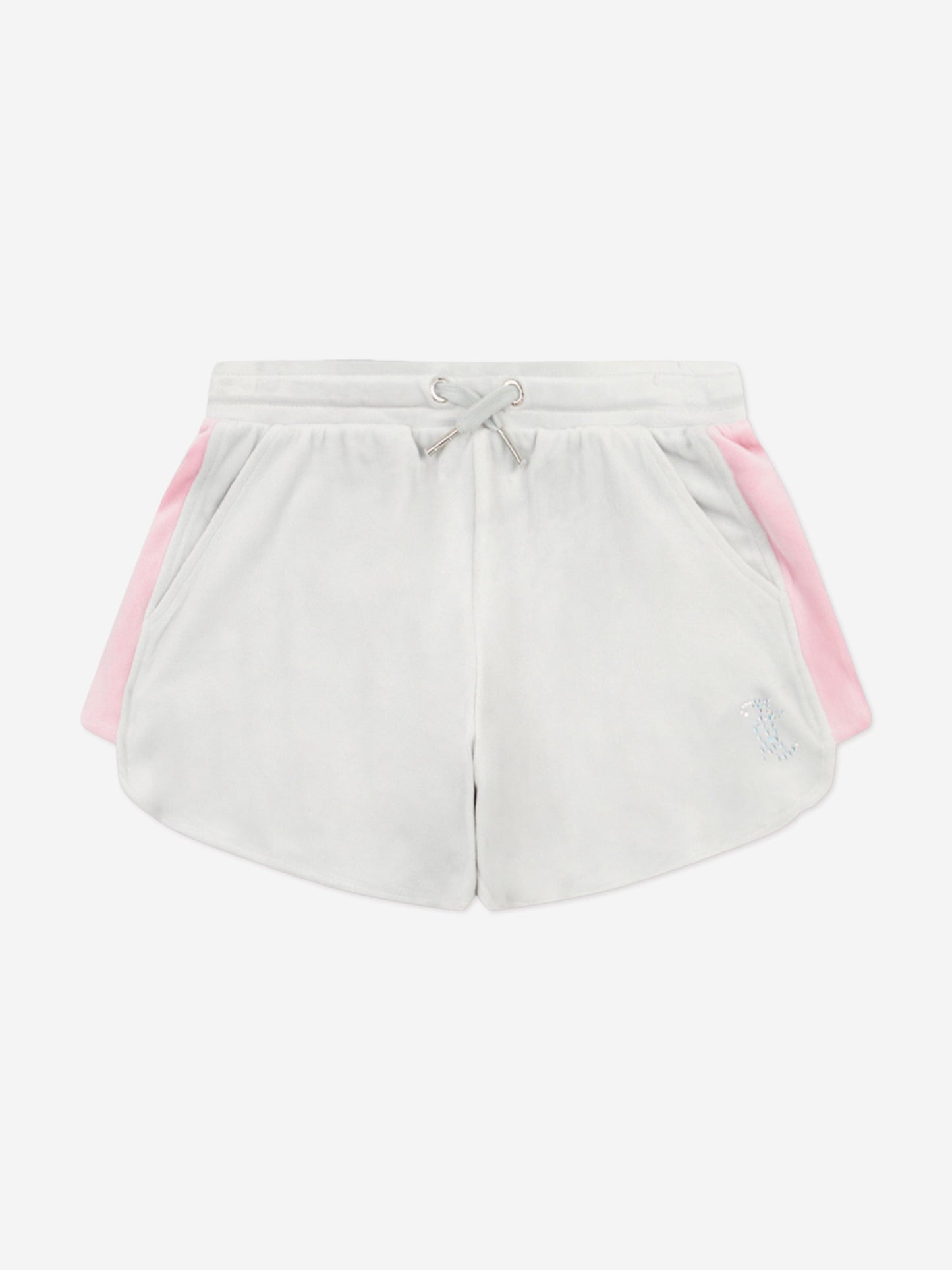Juicy Couture Girls Velour Strappy Top and Runner Set in Pink