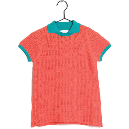 Girls Orange Cotton Jumper