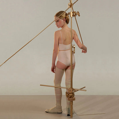 女童粉色"TEARDROP BOW"芭蕾舞连体衣(J251LE06VL/pearl blush)