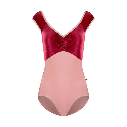 女士红色"Elli/N-Antique Rose/V-Cerise/N-Antique Rose"芭蕾舞连体衣