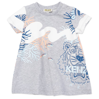 Baby Girls Grey Cotton Dress