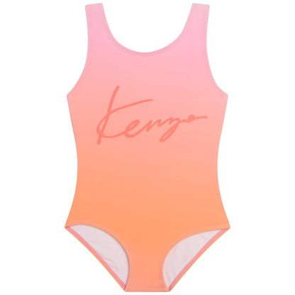 女童粉色Logo泳衣