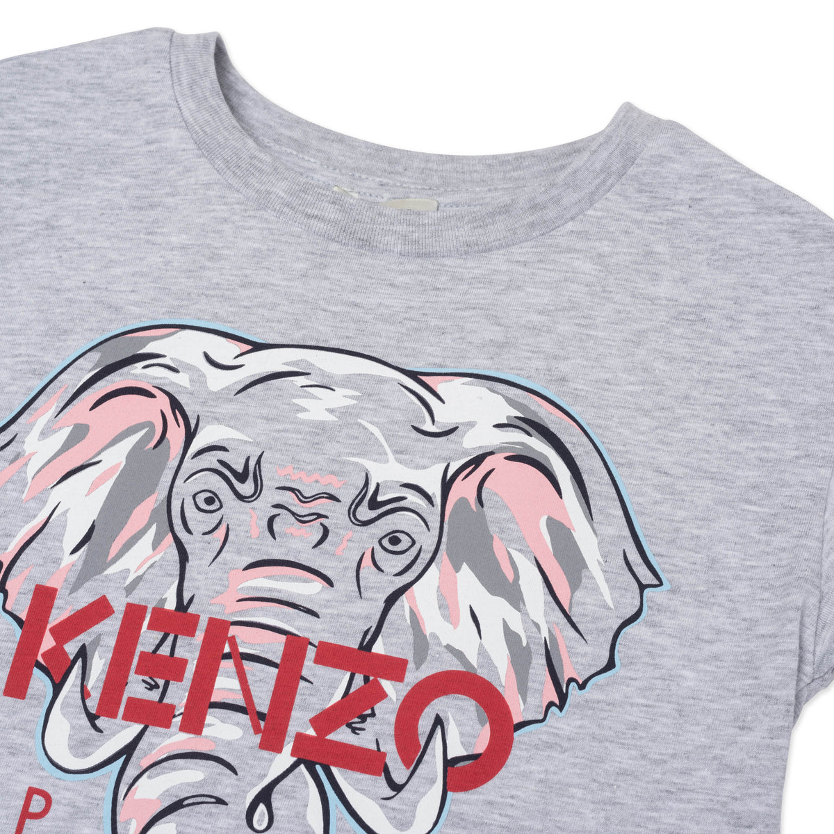 Girls Grey Elephant Cotton Dress