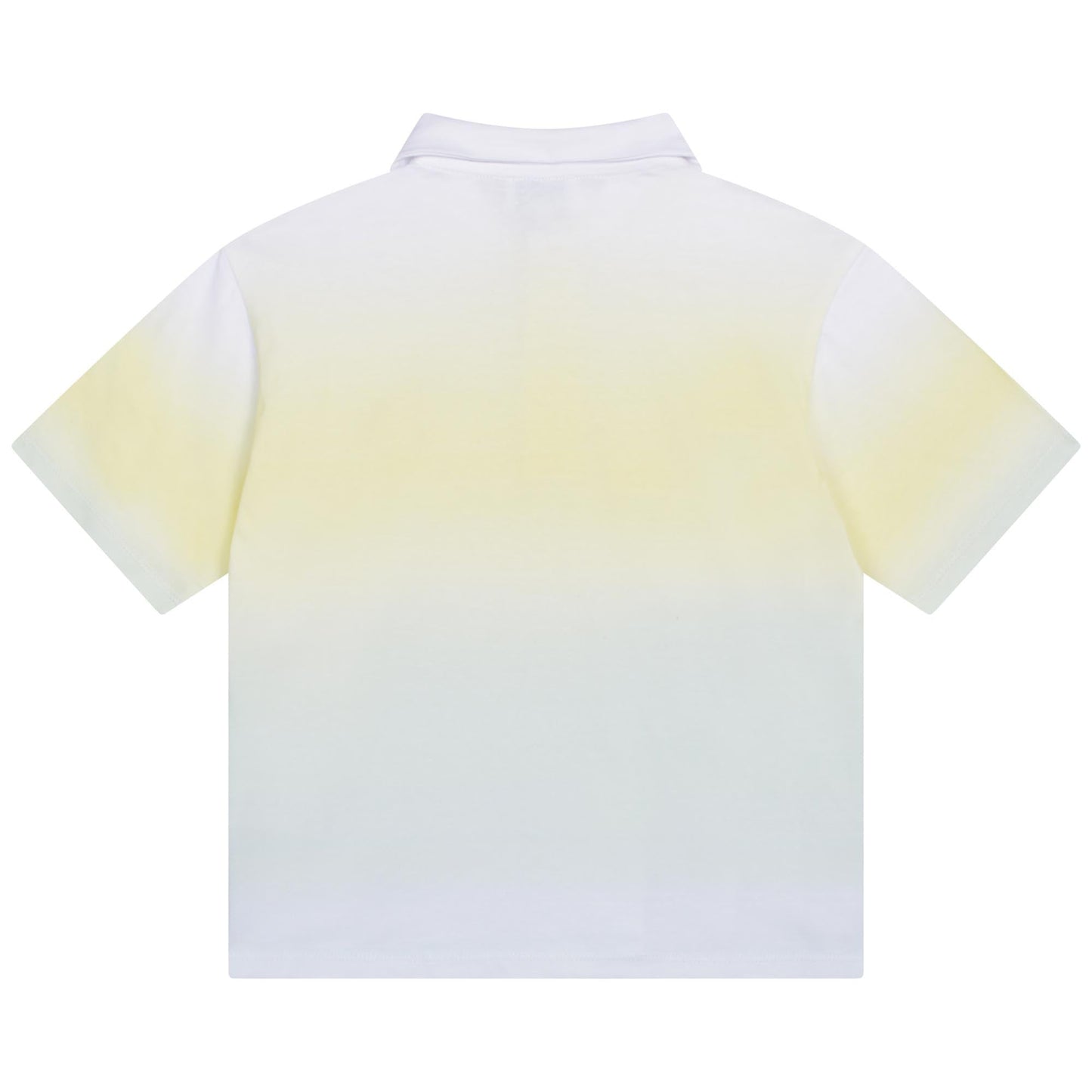 男童白色Logo棉Polo衫
