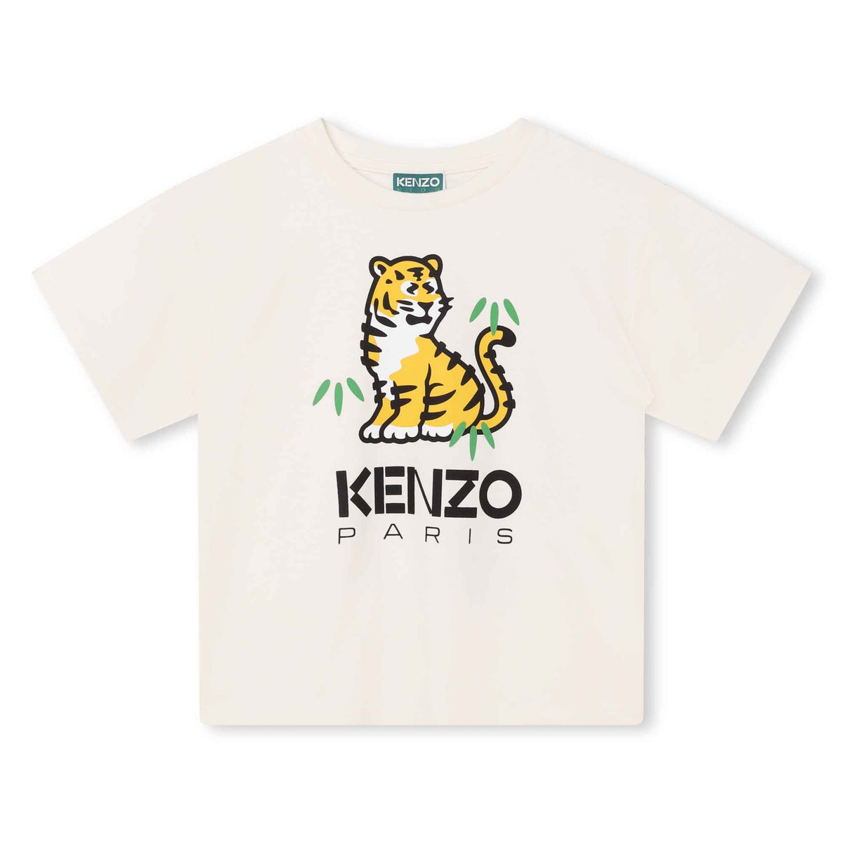 男童白色Logo棉T恤