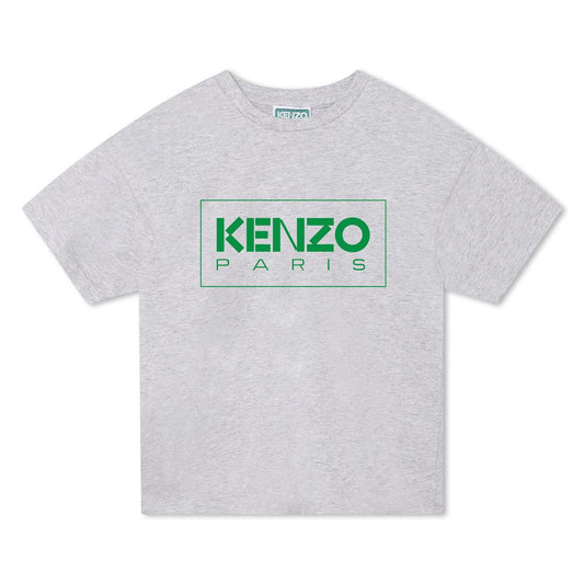 男童灰色Logo棉T恤