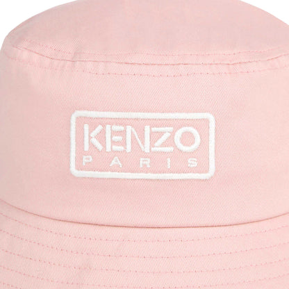 儿童粉色Logo渔夫帽