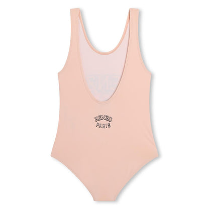 女童粉色Logo泳衣