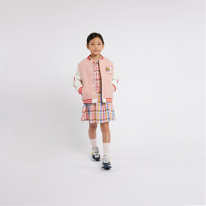 女童粉色夹克