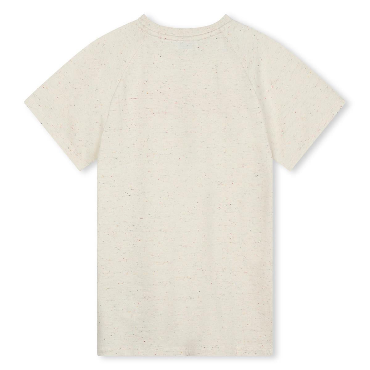 女童米色Logo棉连衣裙