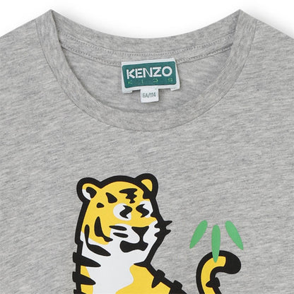 女童灰色棉连衣裙