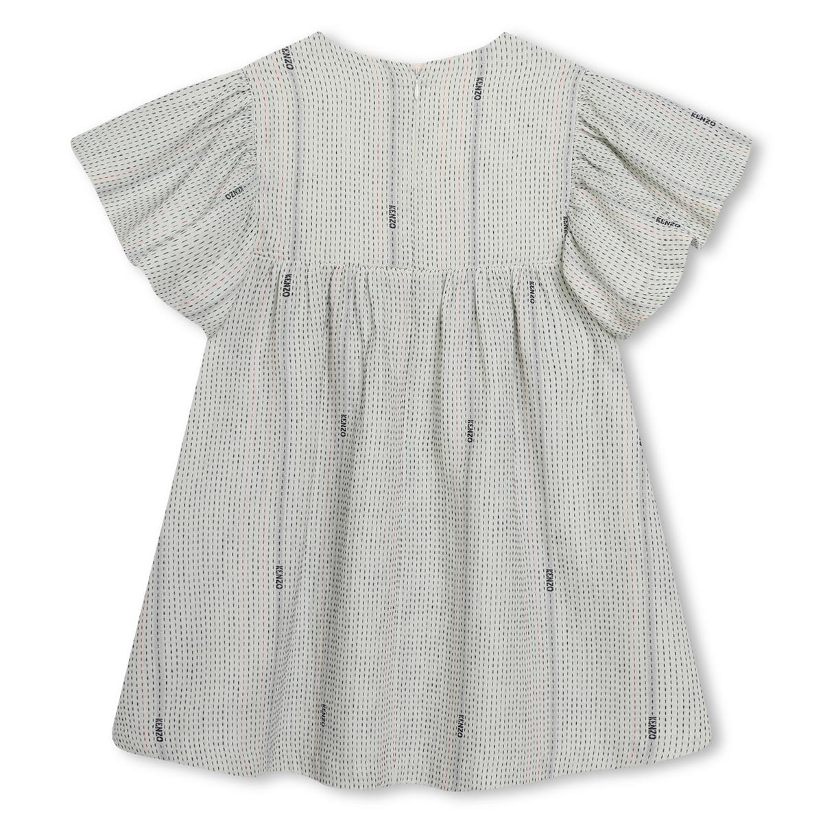 女童米色棉连衣裙