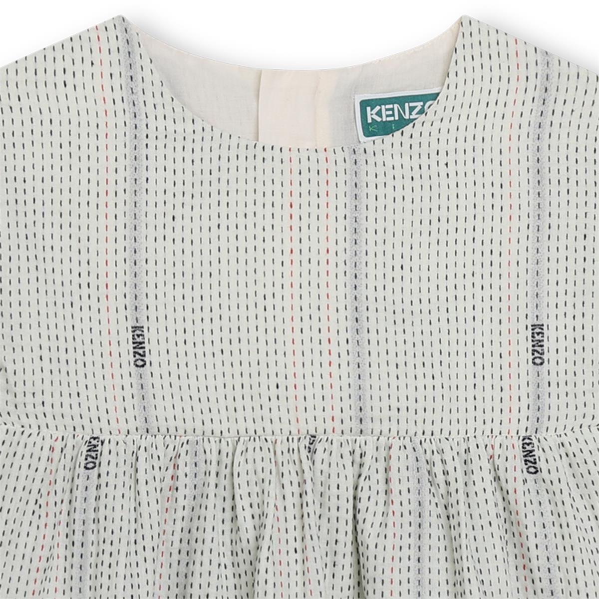 女童米色棉连衣裙