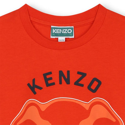 女童红色棉连衣裙