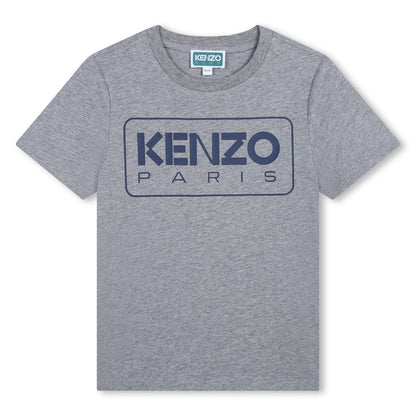 男童灰色Logo棉T恤