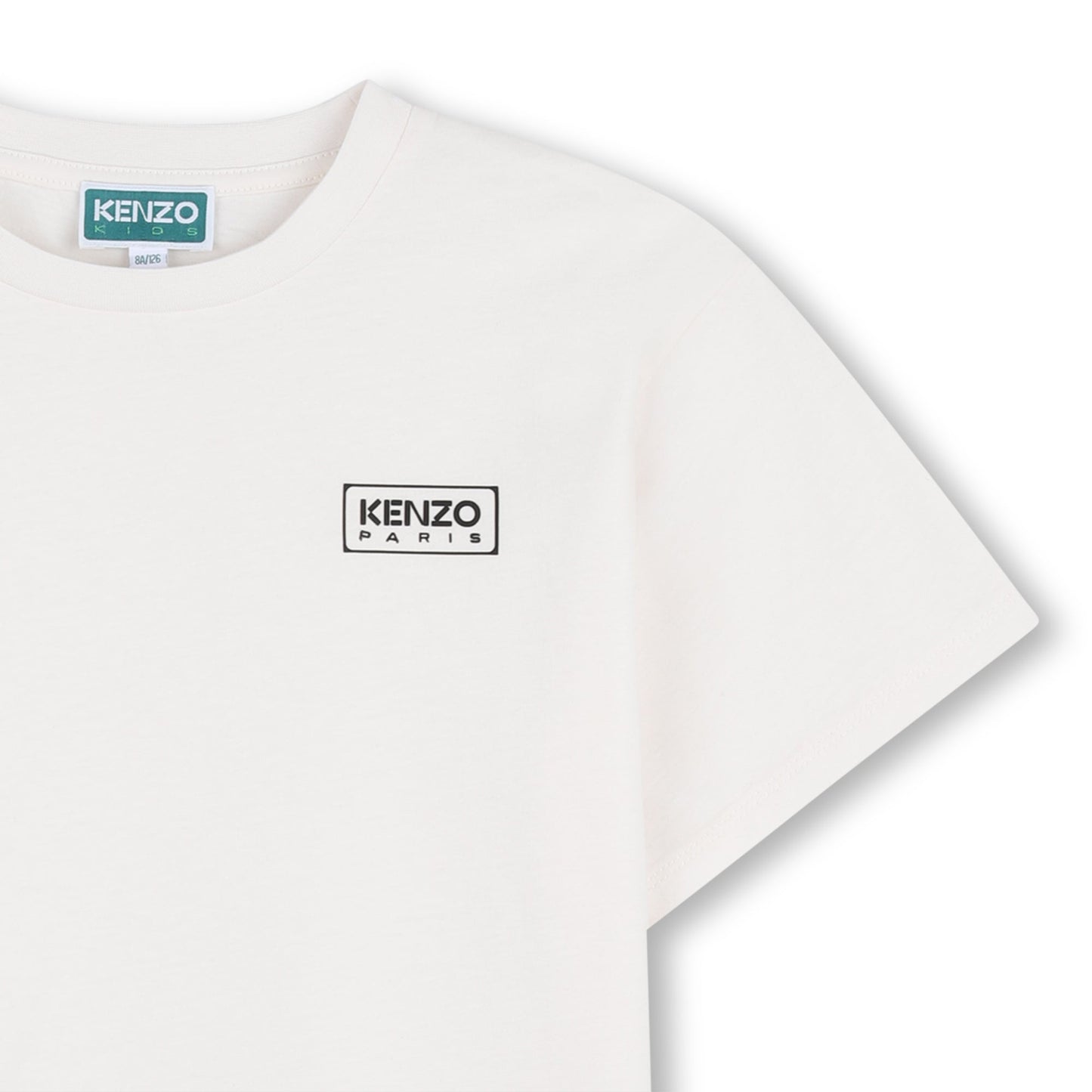 儿童白色Logo棉T恤