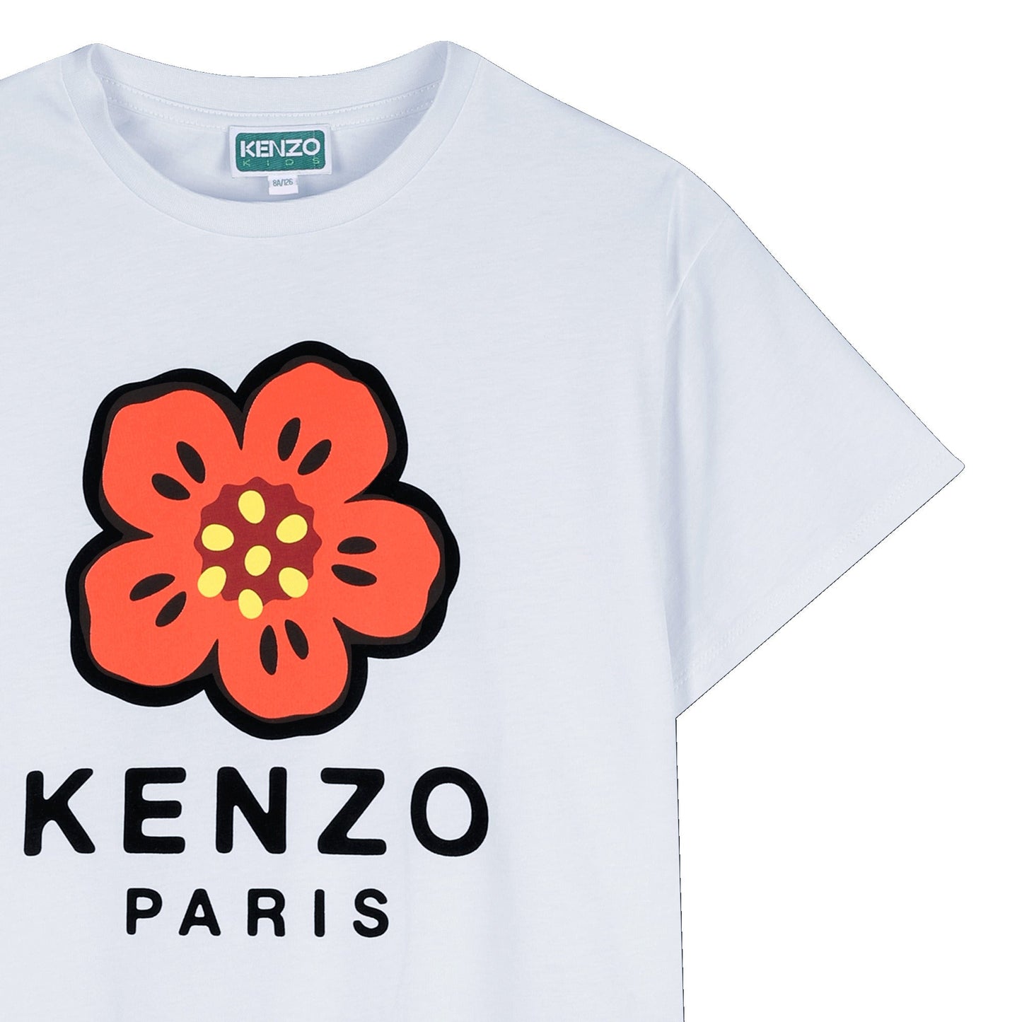 儿童浅蓝色印花棉T恤