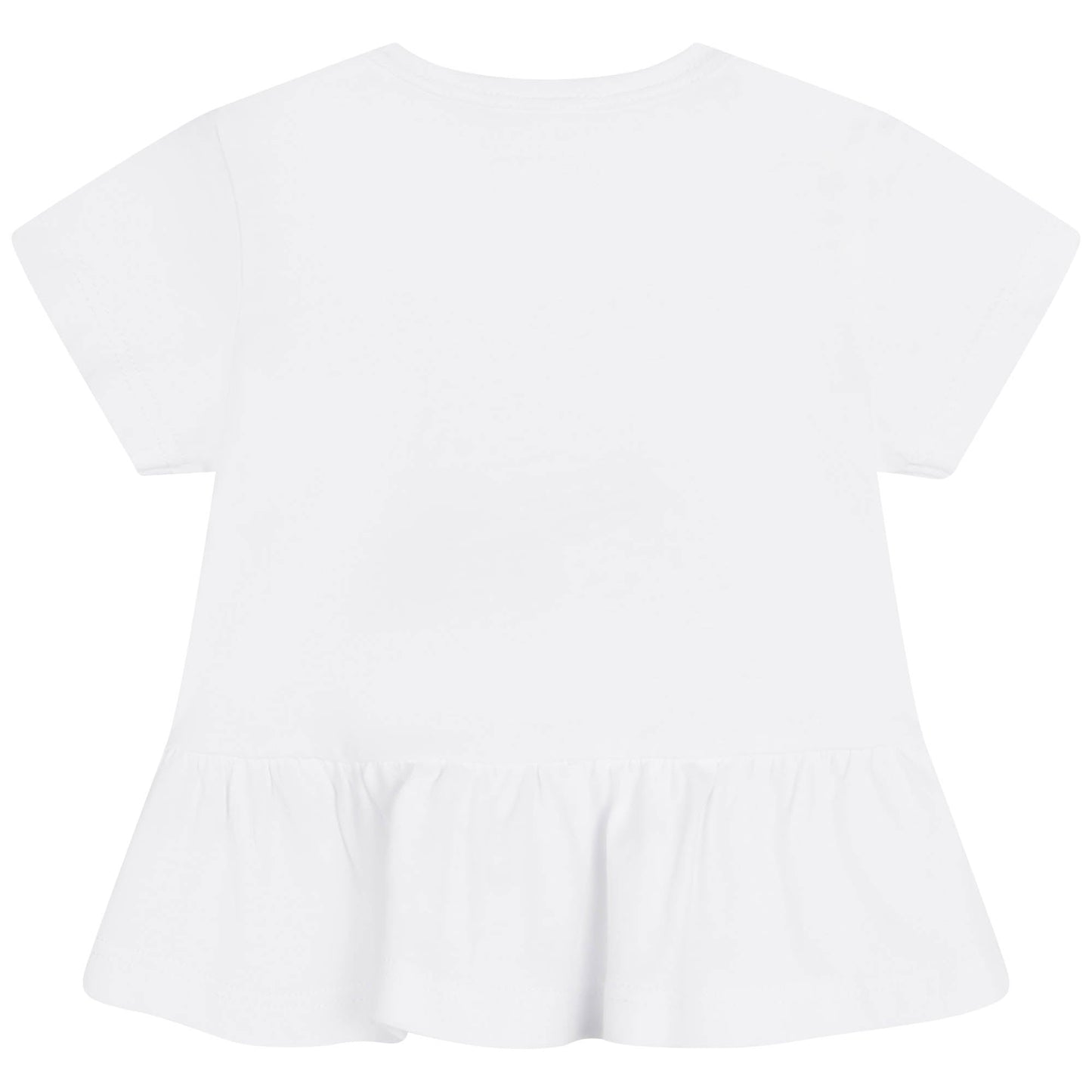 女婴白色印花棉套装