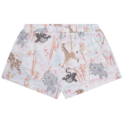 女婴白色印花棉套装