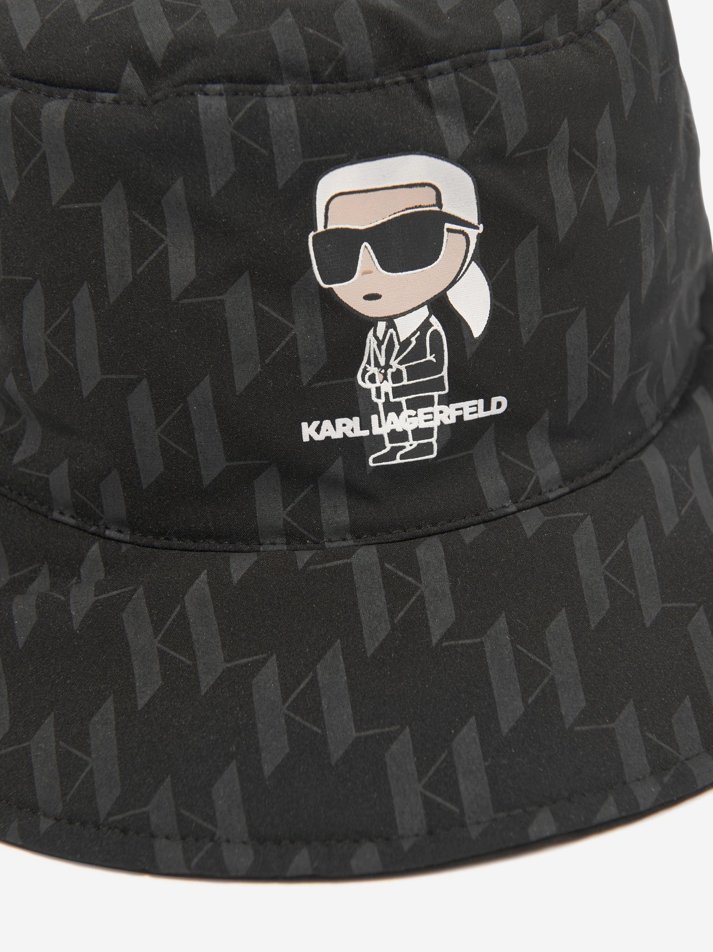 Karl Lagerfeld 女童 Karl 黑色渔夫帽
