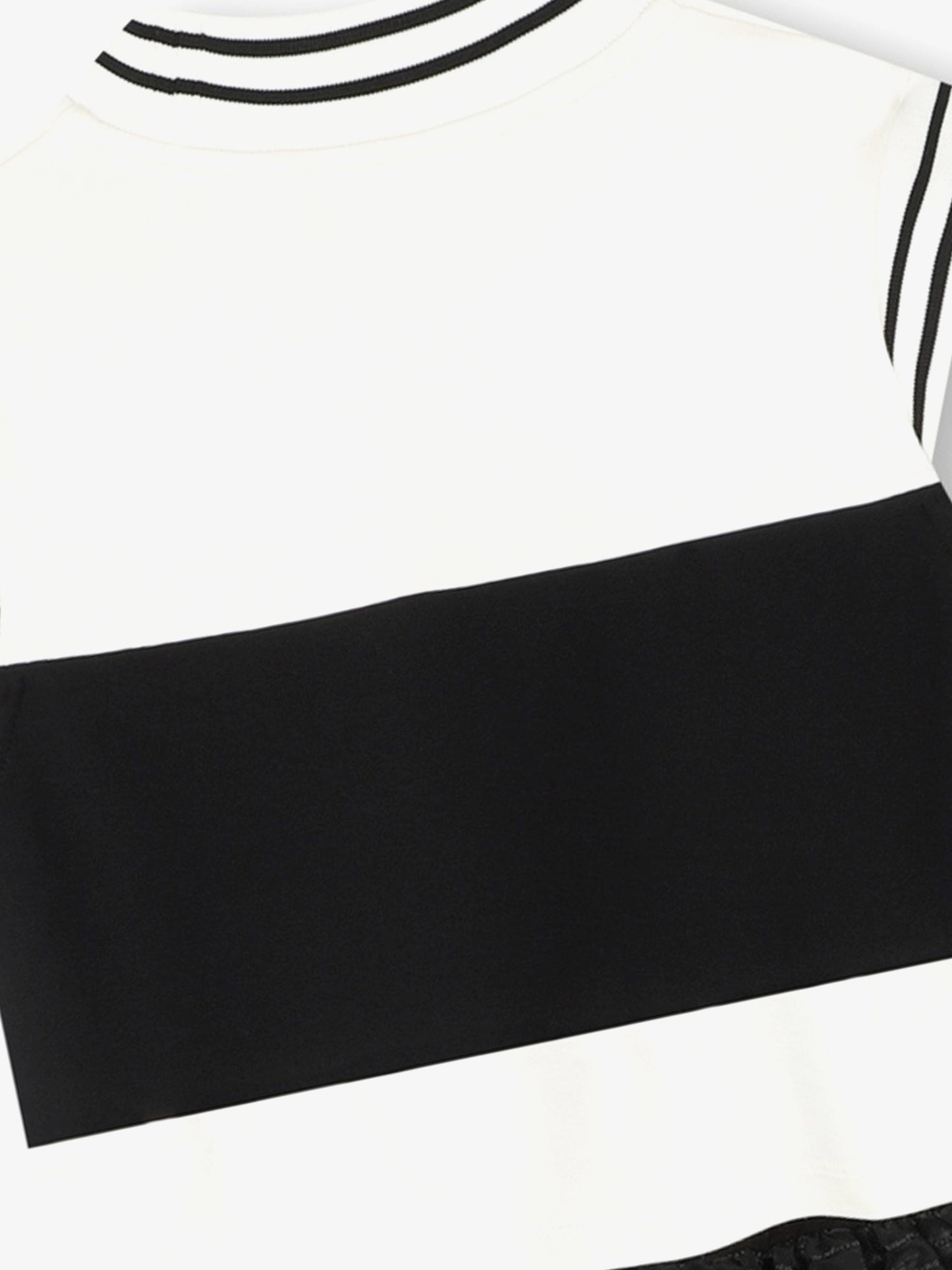 Karl Lagerfeld 女童混合面料米兰多色连衣裙