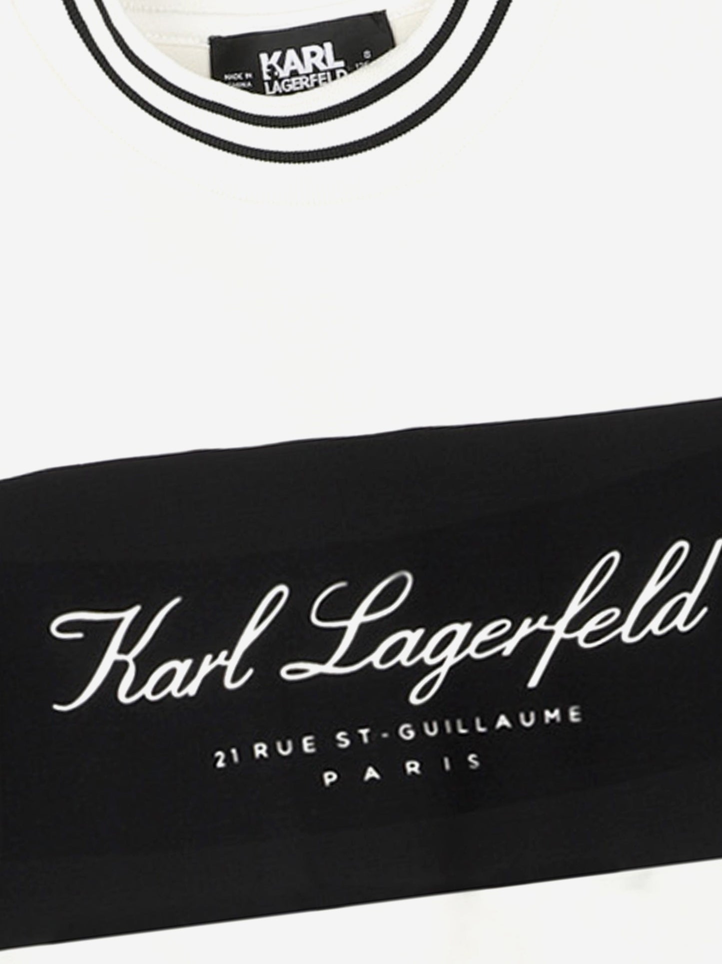 Karl Lagerfeld 女童混合面料米兰多色连衣裙