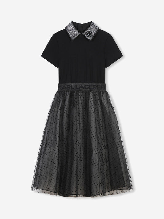 Karl Lagerfeld 女童黑色礼服