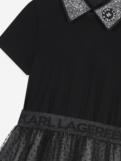 Karl Lagerfeld 女童黑色礼服