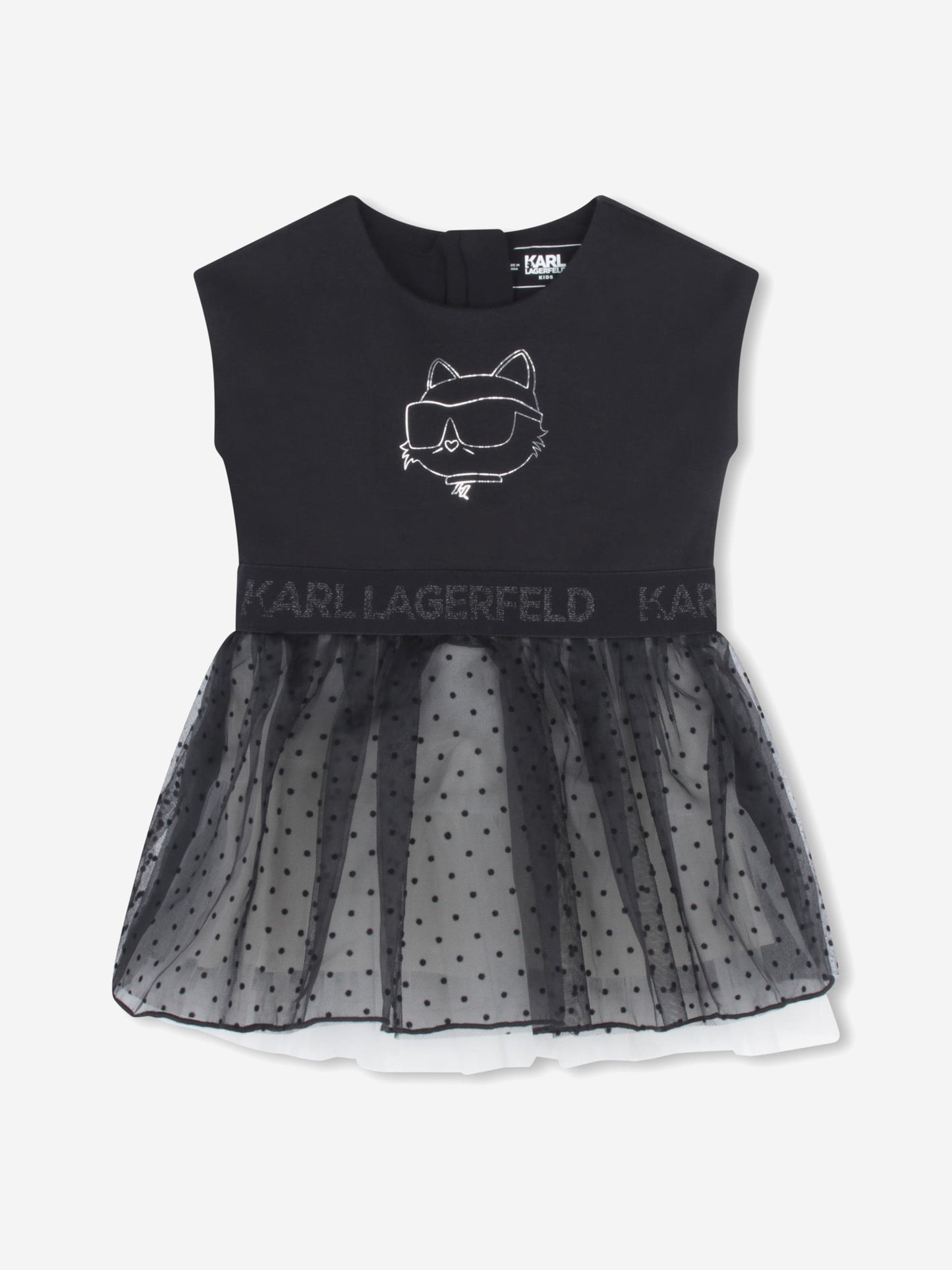 Karl Lagerfeld 女婴 Choupette 黑色礼服