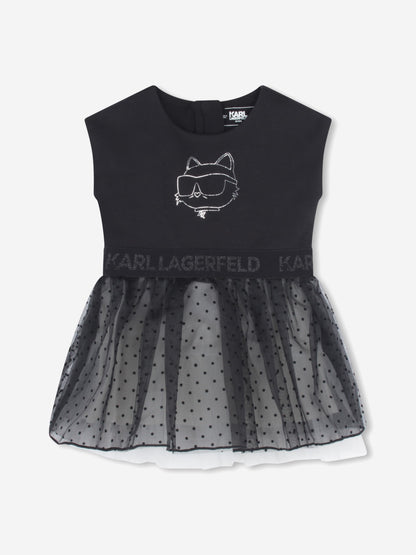 Karl Lagerfeld 女婴 Choupette 黑色礼服