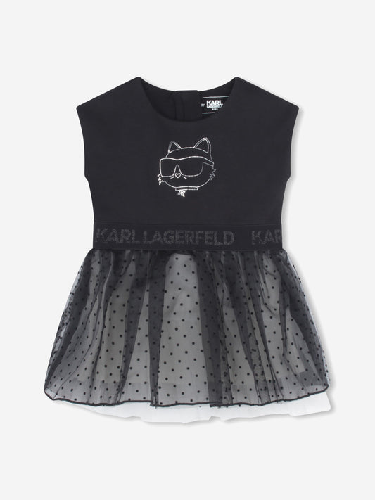 Karl Lagerfeld 女婴 Choupette 黑色礼服