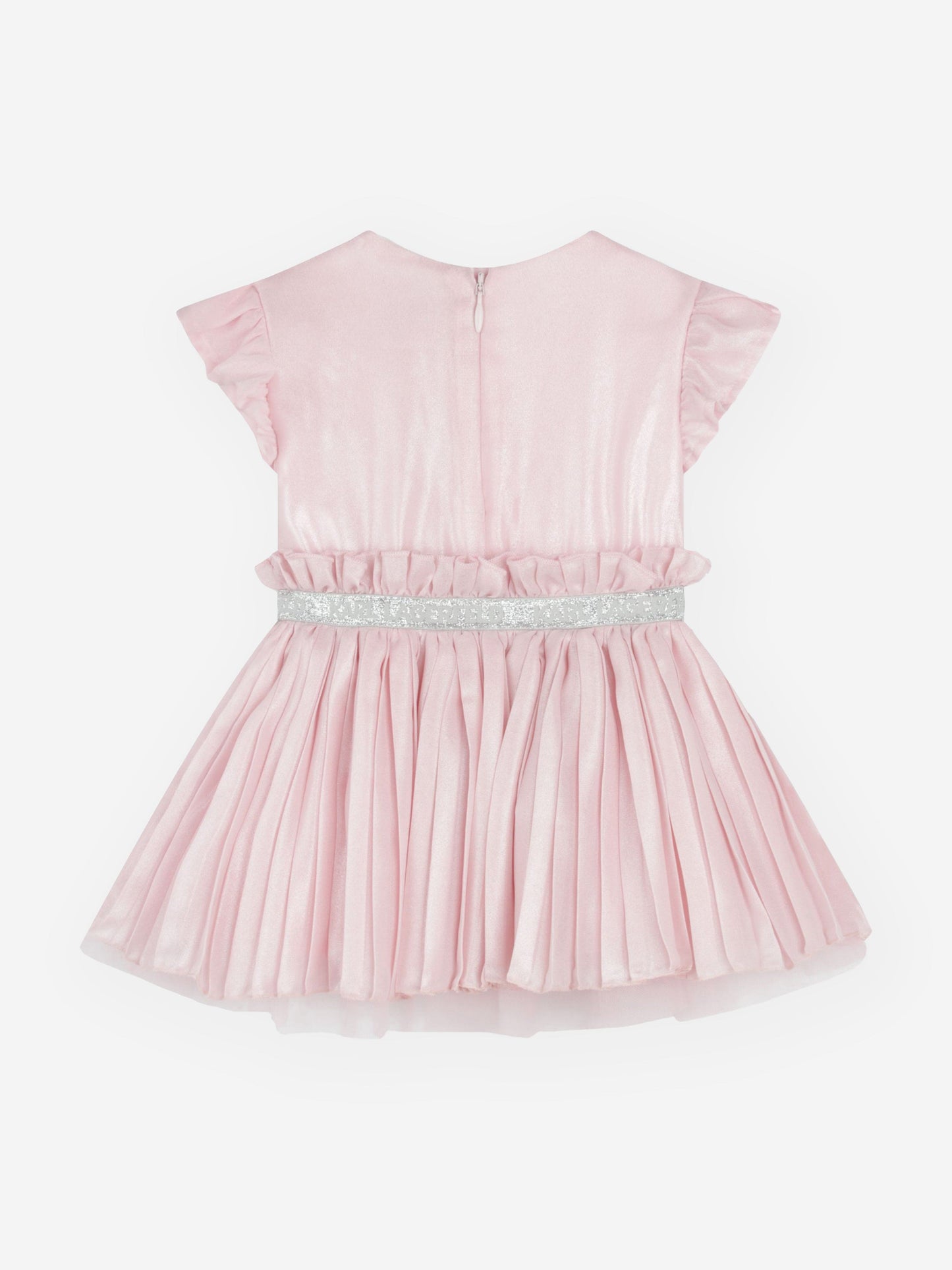 Karl Lagerfeld 女婴粉色徽标礼服