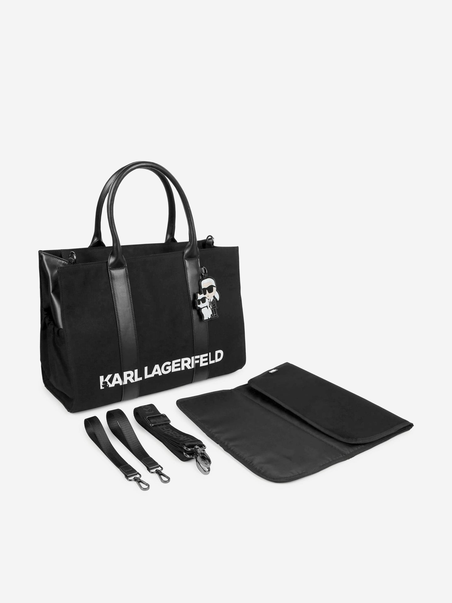 Karl Lagerfeld 婴儿徽标尿布包 黑色 (42 厘米)