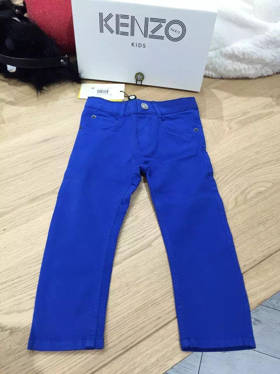 Baby Boys Bright Blue Denim Trousers