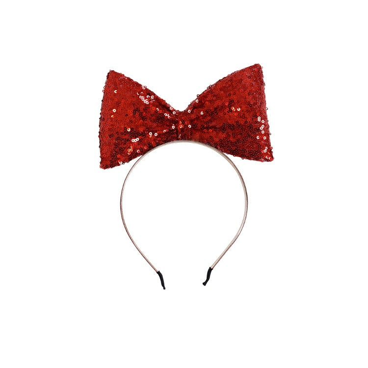 女童红色白雪公主闪光发箍