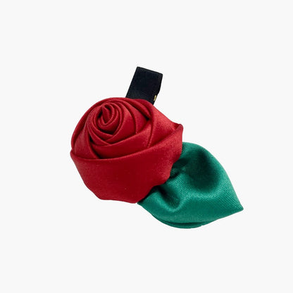 女童红玫瑰发夹