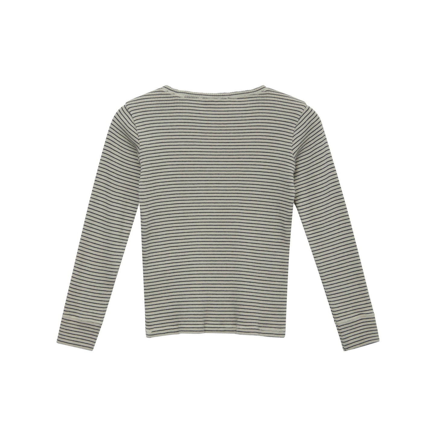 儿童藏青色条纹棉T恤